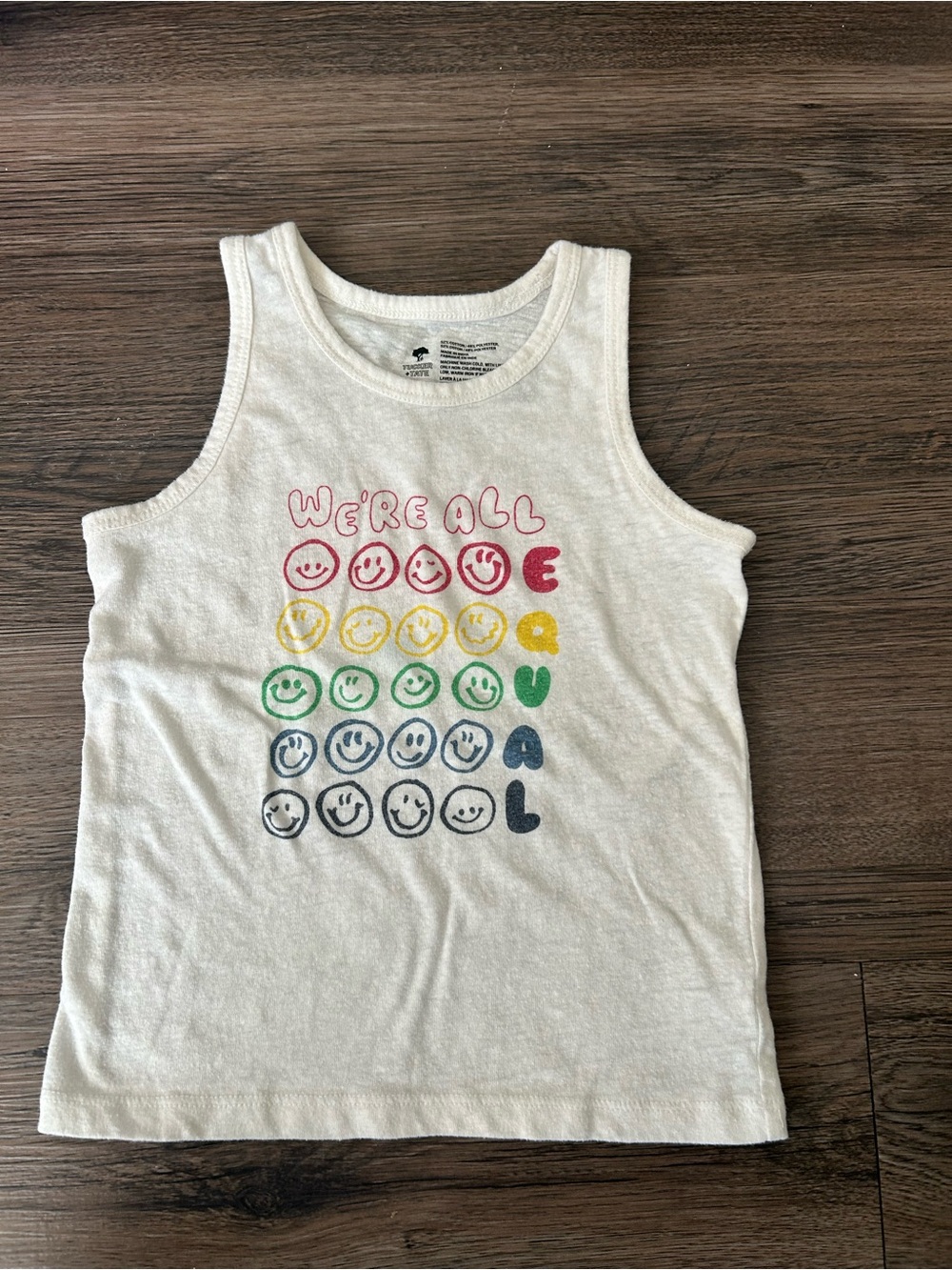 3/$12 Tucker and Tate We’re All Equal Rainbow Tank Top Girls Size 3
